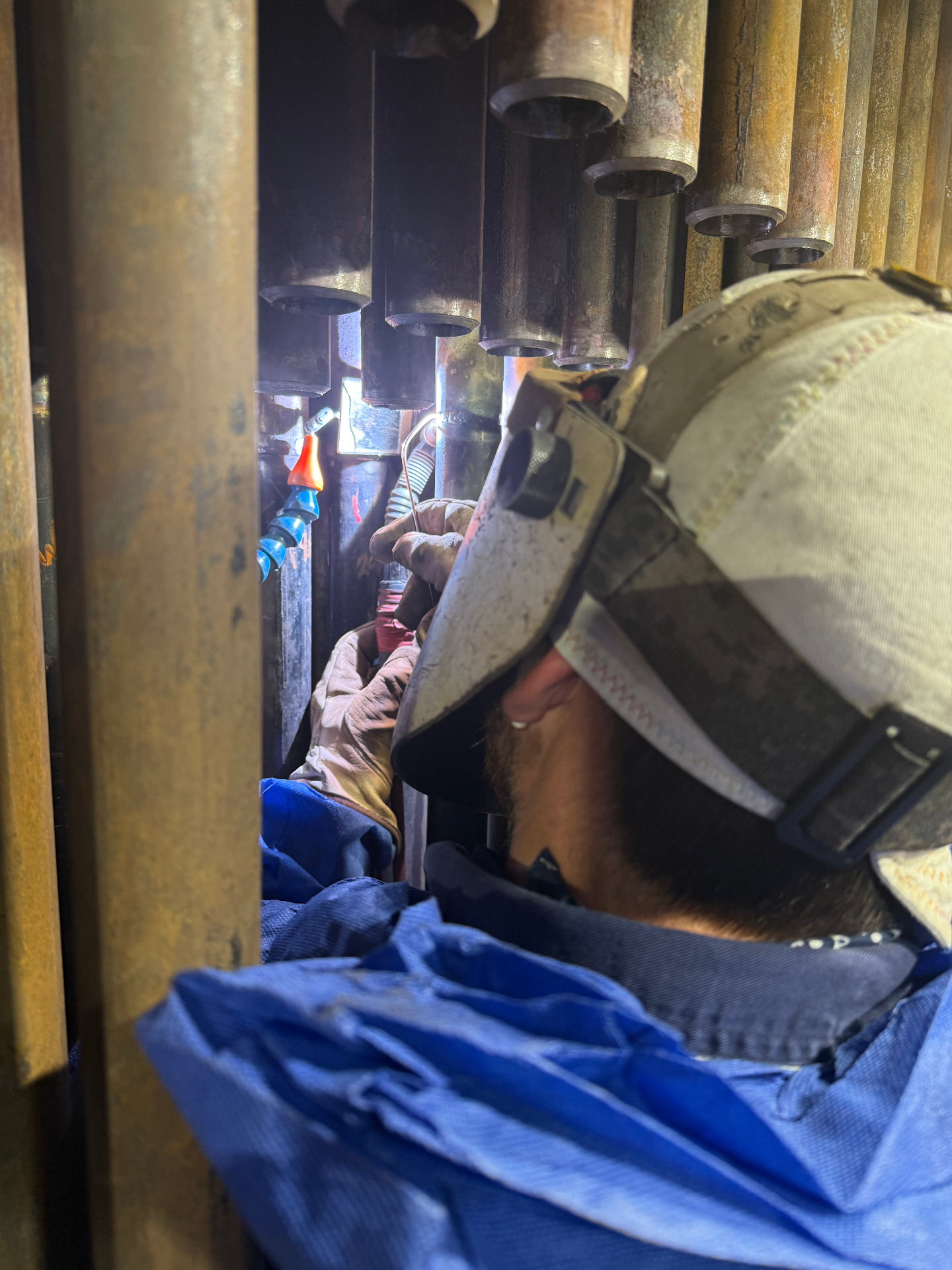 Code Welding Inside Boiler