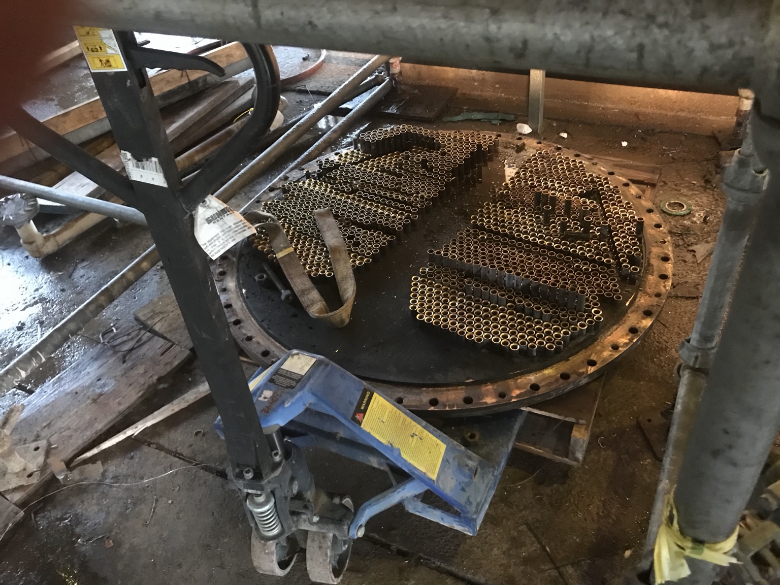 Tube Sheet During Retube