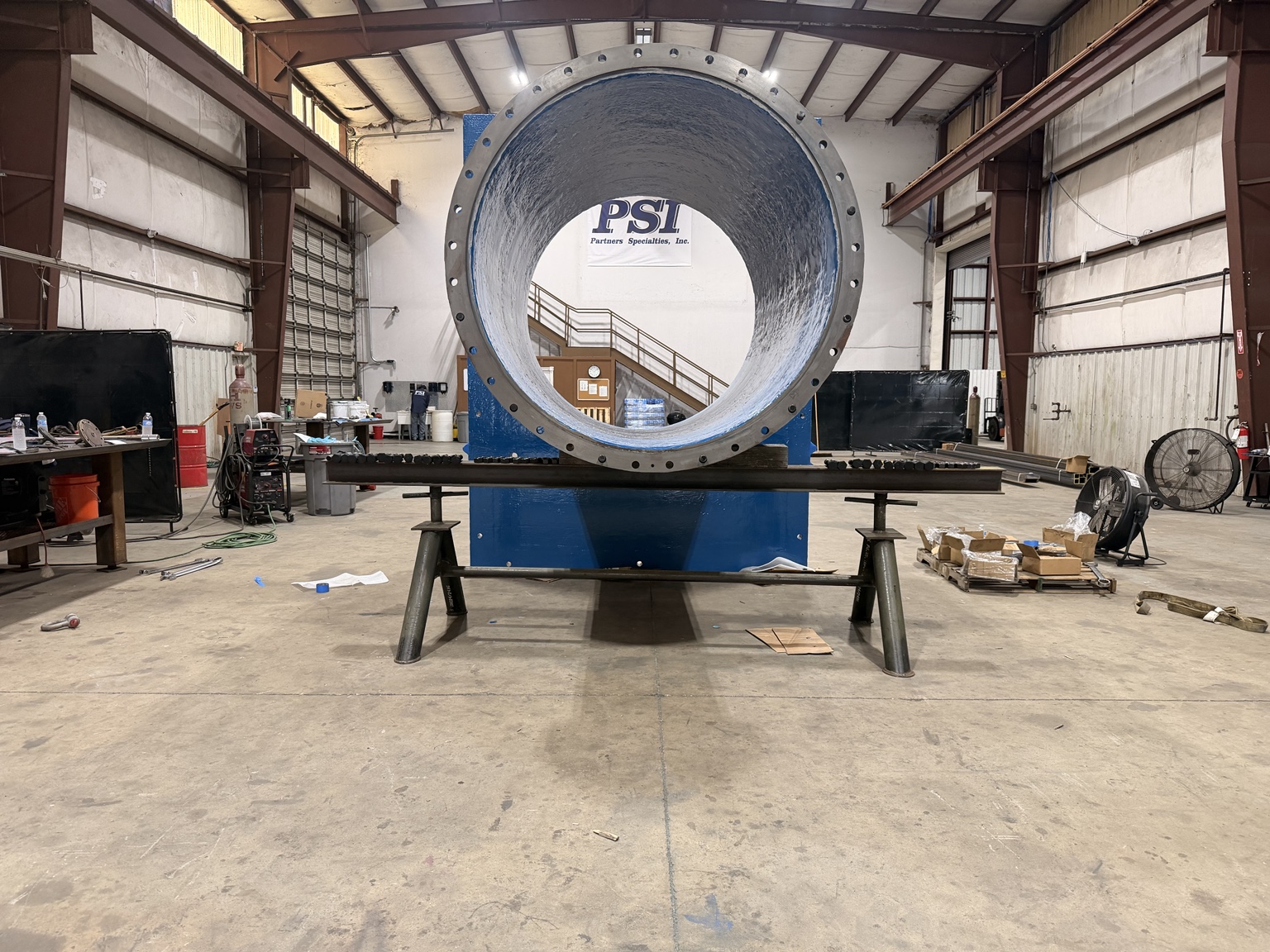 Finished Column Piping