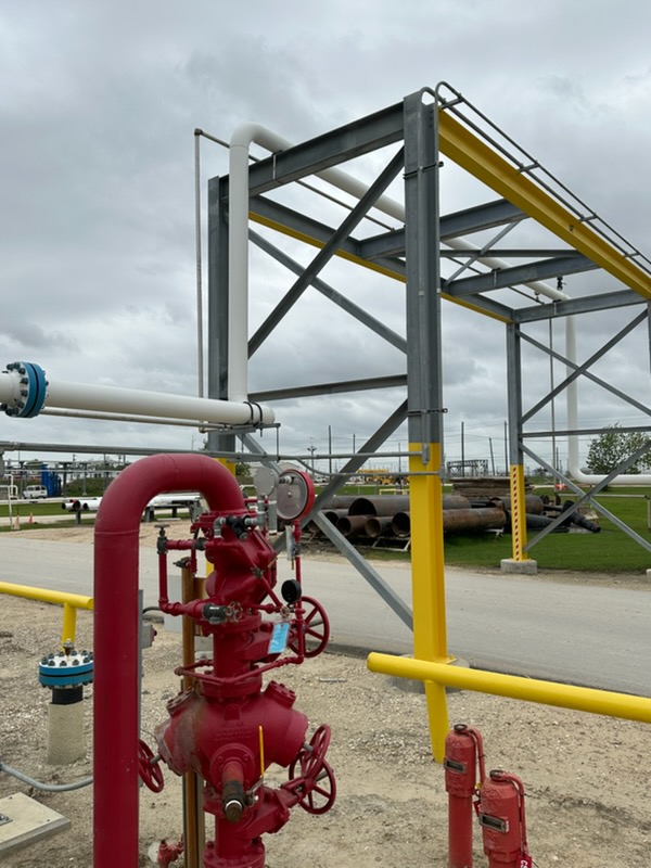 New Pipe Rack & Piping