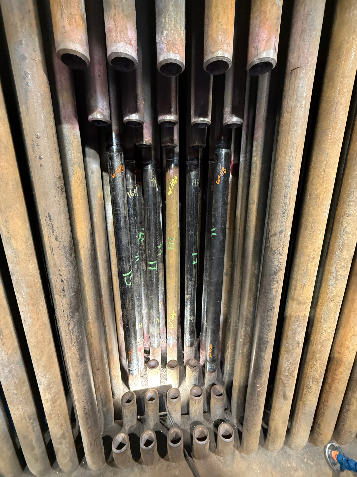 Boiler Tube Bundle — Marked for Repair